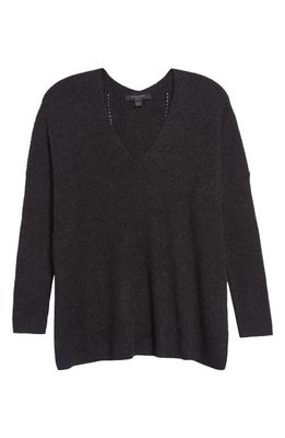AllSaints Rhoda V-Neck Sweater in Black