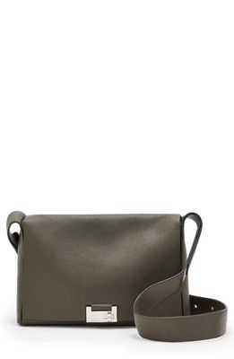 AllSaints Sasha Leather Crossbody Bag in Olive