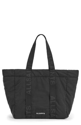 AllSaints Shore Recycled Polyester Tote Bag in Black
