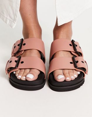 AllSaints Sian leather sandals in pink