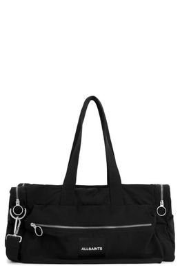 AllSaints Soma Holdall Travel Duffle Bag in Black