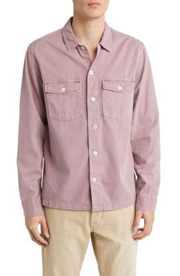 AllSaints Spotter Button-Up Shirt Jacket in Ashed Pink