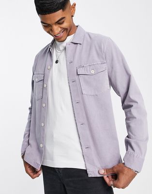 AllSaints spotter shirt in lilac-Purple