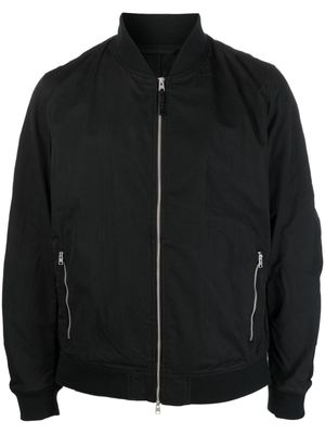 AllSaints stretch-cotton bomber jacket - Black