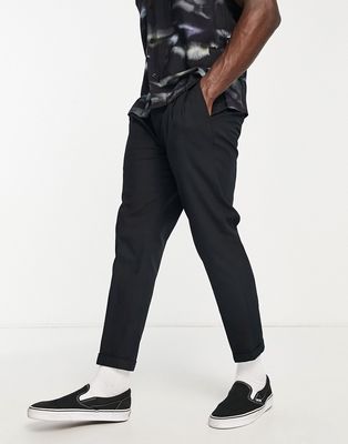 AllSaints Tallis cropped slim pants in black