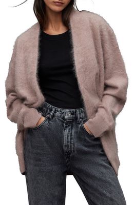 AllSaints Tessa Cashmere Cardigan in Mink Pink
