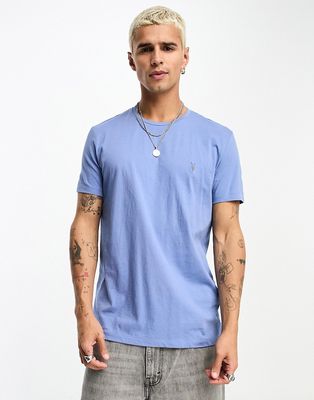 AllSaints Tonic crew t-shirt in indigo blue exclusive to ASOS