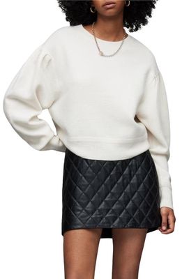 AllSaints Vika Merino Wool Sweater in Off White