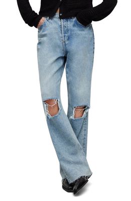 AllSaints Wendel Destroyed Jeans in Indigo Blue
