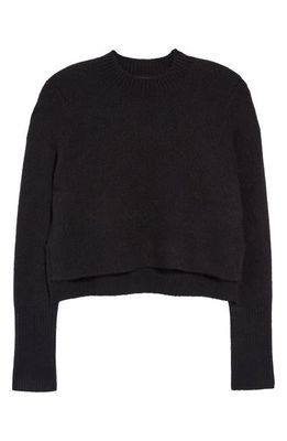 AllSaints Wick Wool & Cashmere Crop Sweater in Black