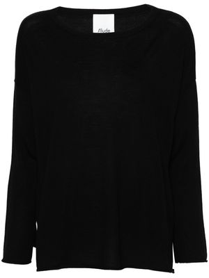 Allude boat-neck virgin-wool jumper - Black