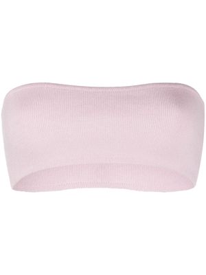 Allude cashmere cropped top - Pink