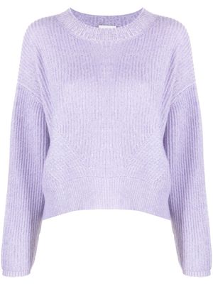 Allude cashmere ribbed-knit jumper - Purple