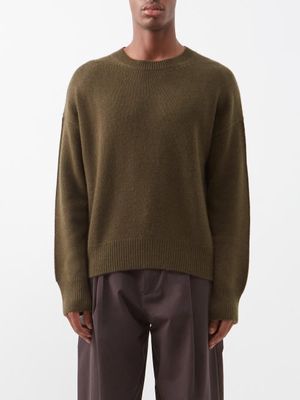 Allude - Cashmere Sweater - Mens - Khaki