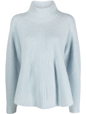 Allude chunky-knit roll-neck jumper - Blue
