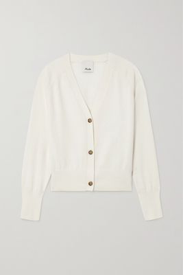 Allude - Cotton And Cashmere-blend Cardigan - Cream