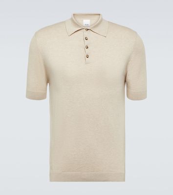 Allude Cotton and silk-blend polo shirt