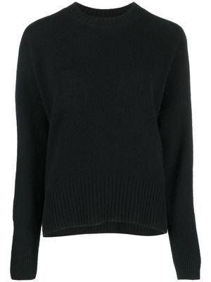 Allude crew neck cashmere sweater - Black