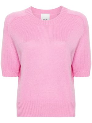 Allude crew-neck cashmere T-shirt - Pink