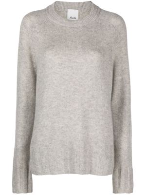 Allude crew-neck knitted jumper - Grey