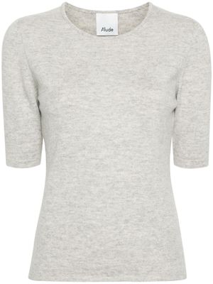 Allude crew-neck knitted top - Grey