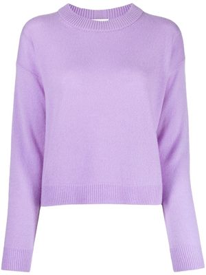 Allude crew neck pullover jumper - Purple