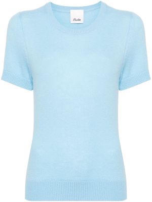 Allude crew-nwck cashmere top - Blue