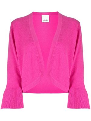 Allude draped knitted cardigan - Pink