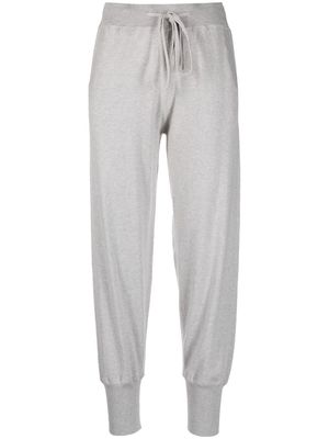 Allude drawstring-waist track pants - Grey