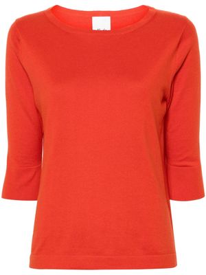 Allude fine-knit jumper - Red