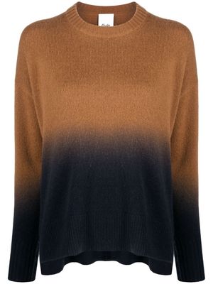 Allude gradient woollen jumper - Brown