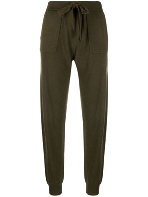Allude high-waist knitted trousers - Green