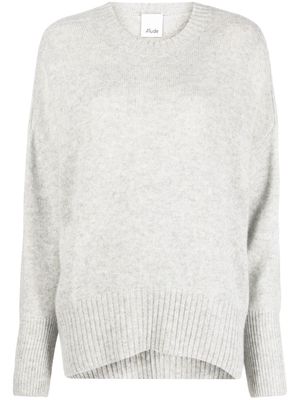 ALLUDE long-sleeved cashmere jumper - Grey
