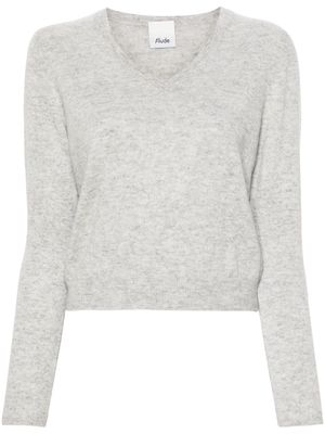 Allude mélange-effect cashmere jumper - Grey