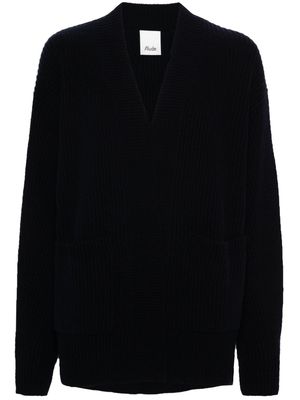 Allude open-front cardi-coat - Blue
