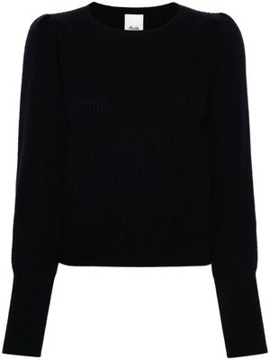Allude puff-sleeve cashmere jumper - Blue