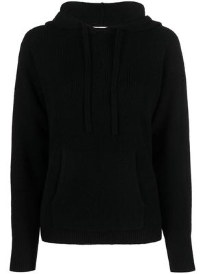 Allude pullover cashmere hoodie - Black