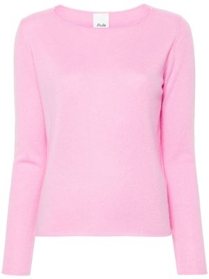 Allude raw-cut cashmere jumper - Pink