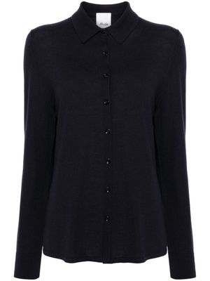 Allude ribbed virgin-wool cardigan - Blue