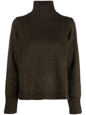Allude roll-neck knit jumper - Green