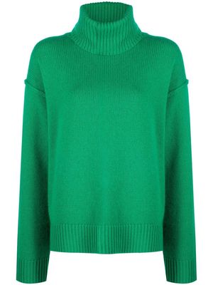 Allude roll-neck long-sleeve jumper - Green