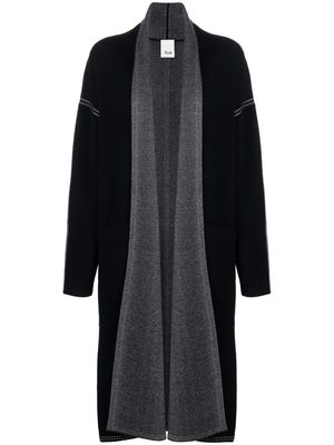 Allude stitch-detailed long-lenght cardigan - Blue