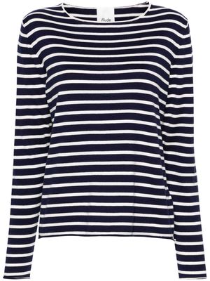 Allude striped fine-knit jumper - Blue