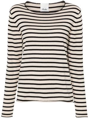 Allude striped fine-knit jumper - Neutrals