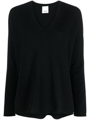 Allude V-neck cashmere jumper - Black