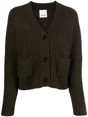 Allude wool-cashmere knit cardigan - Green