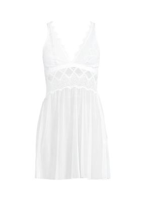 Allure Lace Babydoll Slip Dress