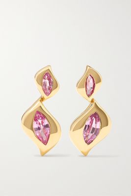 Almasika - Harmony 18-karat Gold Sapphire Earrings - one size