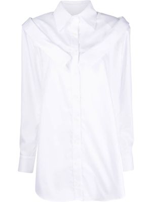 Almaz double-collar long-sleeve shirt - White