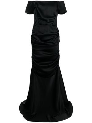 Almaz Freeform draped gown - Black